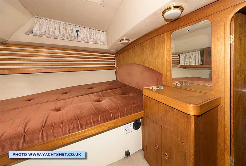 Double berth and vanity unit