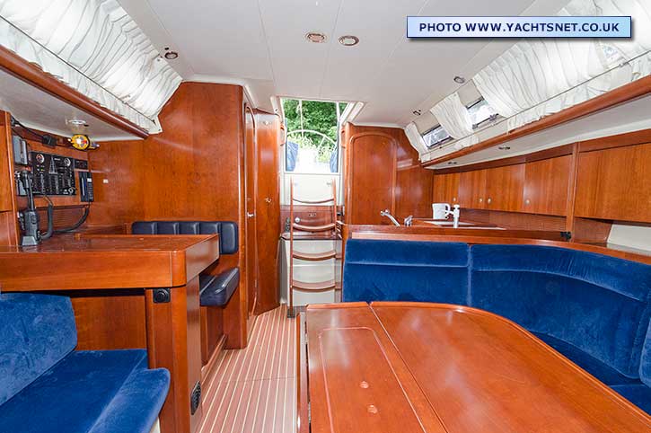 Dehler 39 saloon looking aft