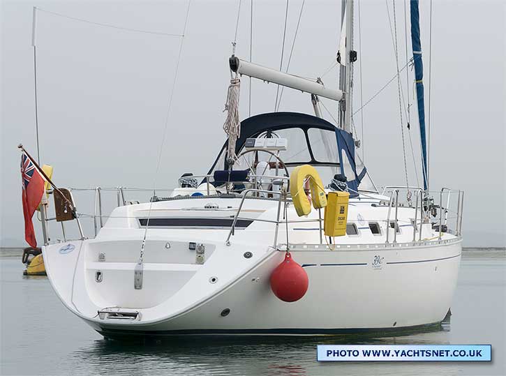 Dufour 39CC for sale - moored quarter