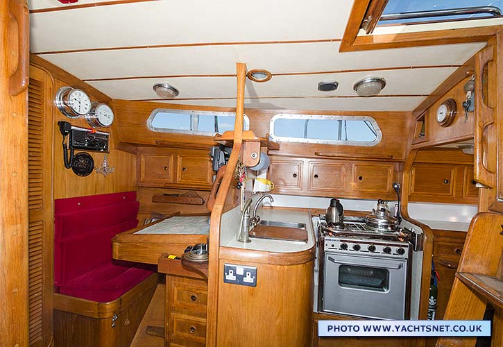 Chart table and galley