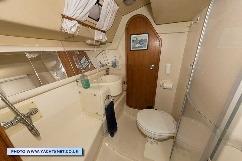 Heads from aft cabin