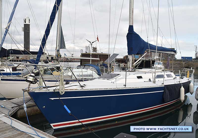 Moored — port view